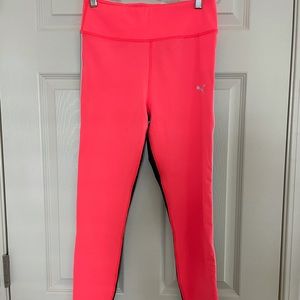 NWT Puma Pink/Navy Athletic Leggings size S